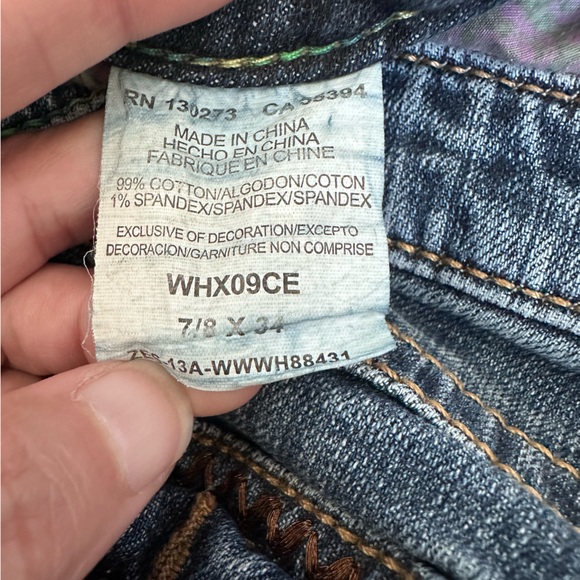 Wrangler Rock 47 by Jeans Size 7/8 X 34 - Picture 4 of 5